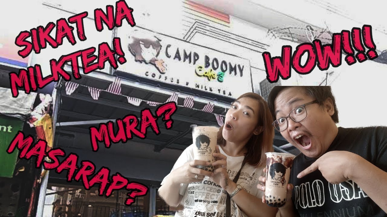 SIKAT NA MILKTEA SA QUEZON CITY | CAMP BOOMY CAFE ft. SIR LEE | FOOD REVIEW | TinKerr Craze