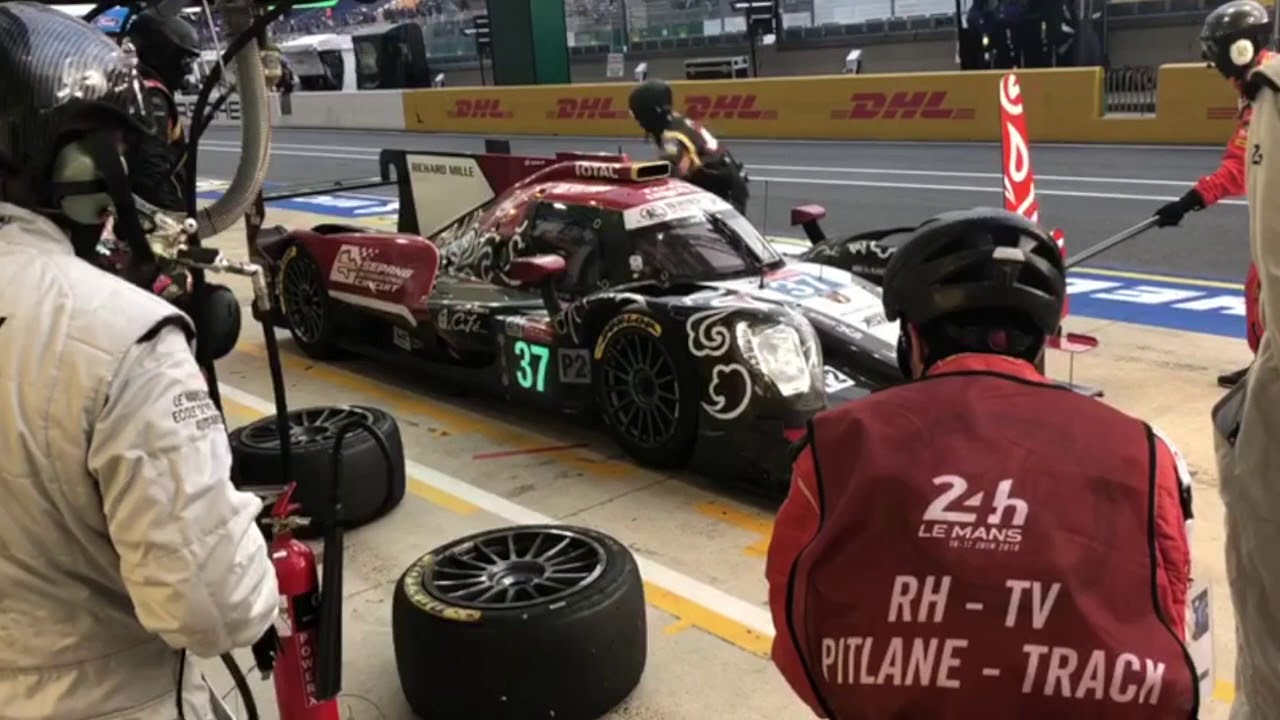Le Mans 2018: Car No 37 pit stop compilation - Jackie Chan DC Racing X Jota