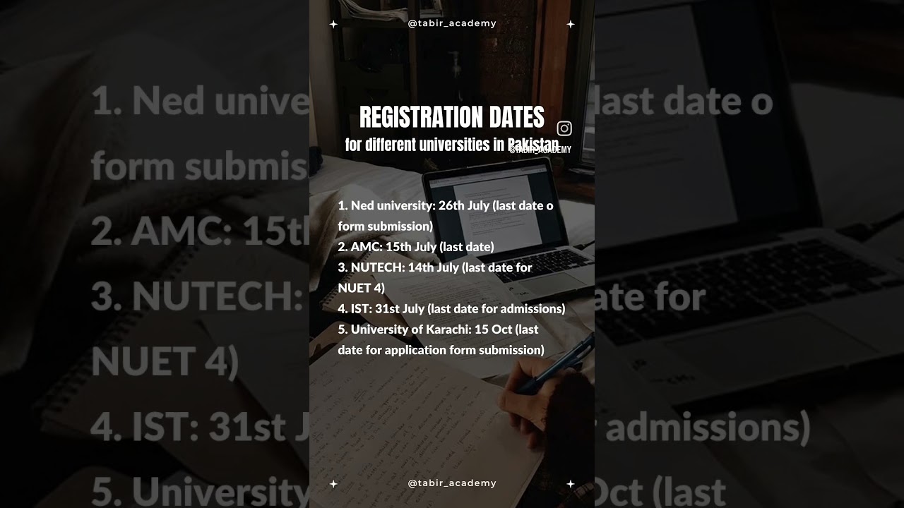 Important dates for different institutions 2024 | Part 2
