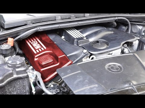 BMW E90 N46 Remove Ignition Coil Cover - YouTube