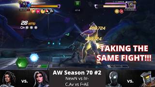These Fights Look Familiar... | AW Season 70 #2 | NewN vs iV- , C.Av vs F•AE | MCOC