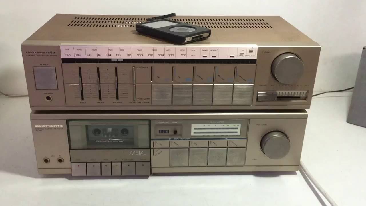 MARANTZ SR140 Receiver & SD140 Stereo Cassette Deck