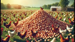 Download lagu How American Farmers Harvest 110 Billion Eggs On Modern Chicken Farms | Farming Documentary