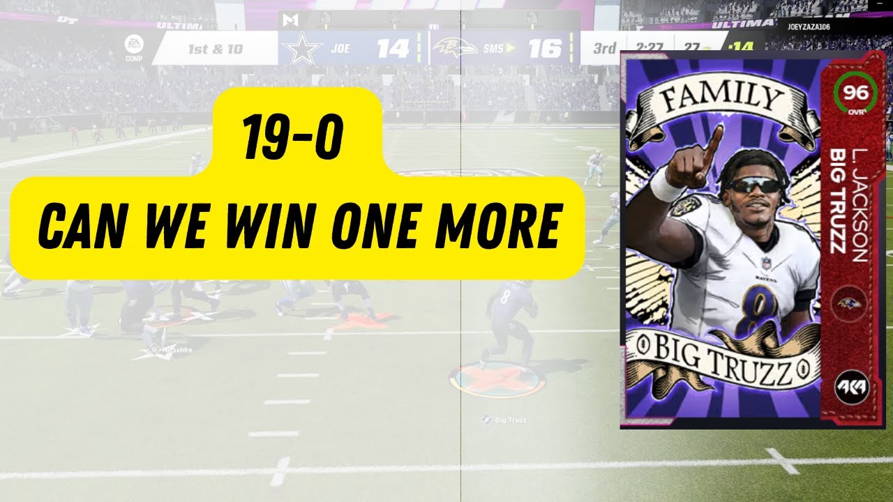 Madden 23 Undefeated with Lamar Jackson - Madden 23 Game Play - YouTube
