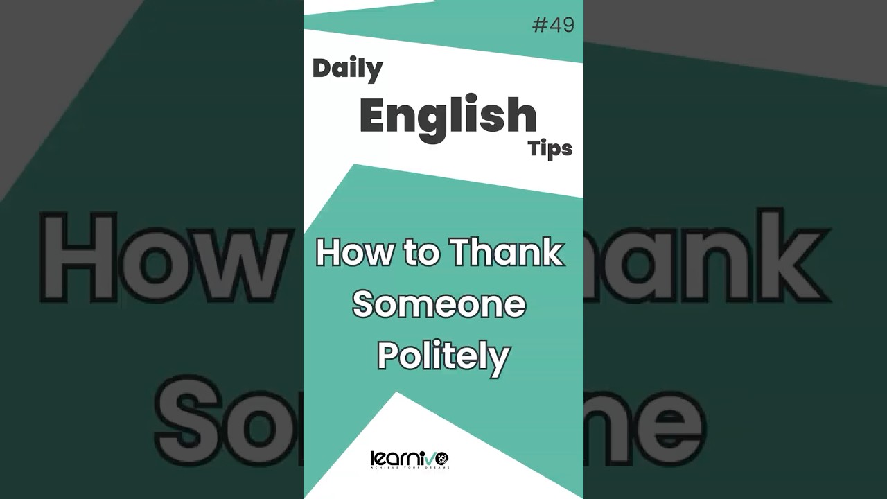 «Я очень это ценю» — вежливая фраза для ежедневного использования в английском языке | Learnivo #...