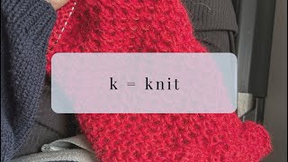 Common Knitting Abbreviations – What Does K Mean in Knitting