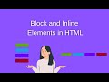 Learn BlockElement & InlineElement in 6minutes