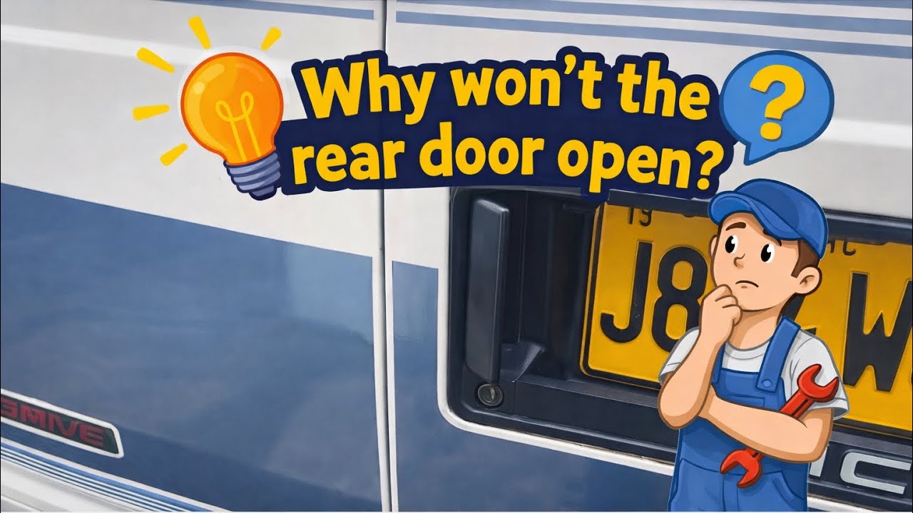 Rear door won’t open. Chevy Astro GMC Safari van. Why? Let’s see what’s gone wrong.