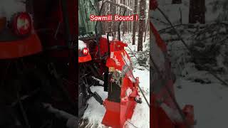 Skidding Logs with the Wallenstein Tractor Winch