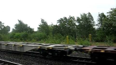 Baureihe 140 pull Baureihe120 electric locomotive and intermodal train!!! (Railion,DBS)