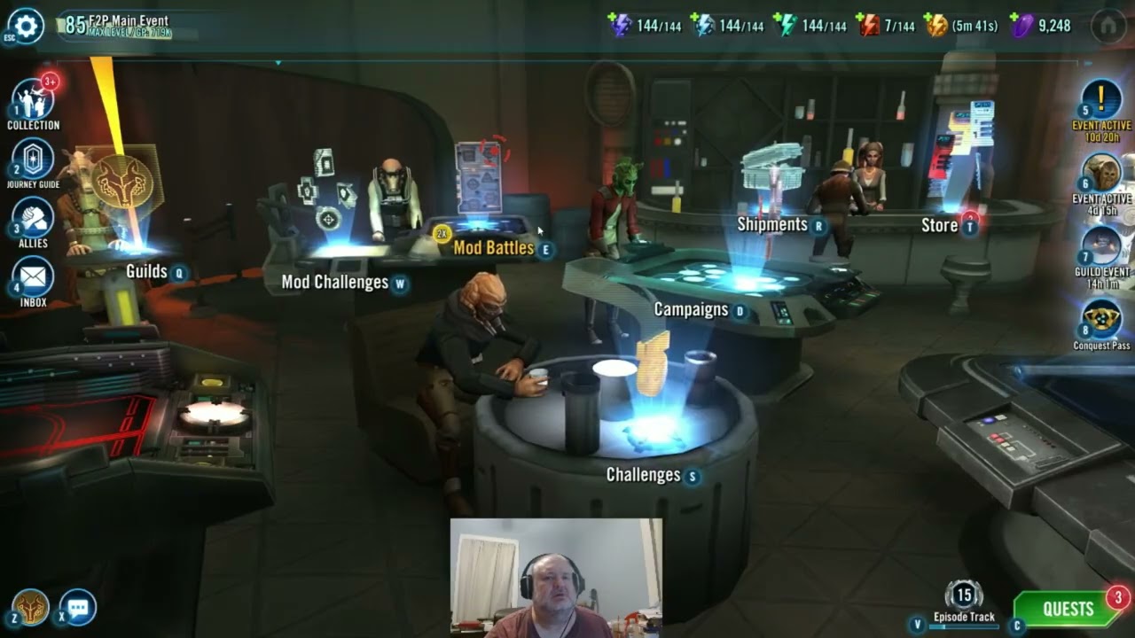 Приёмный отец играет в Star Wars Galaxy of Heroes - День 36 (Основное событие для бесплатных игро...