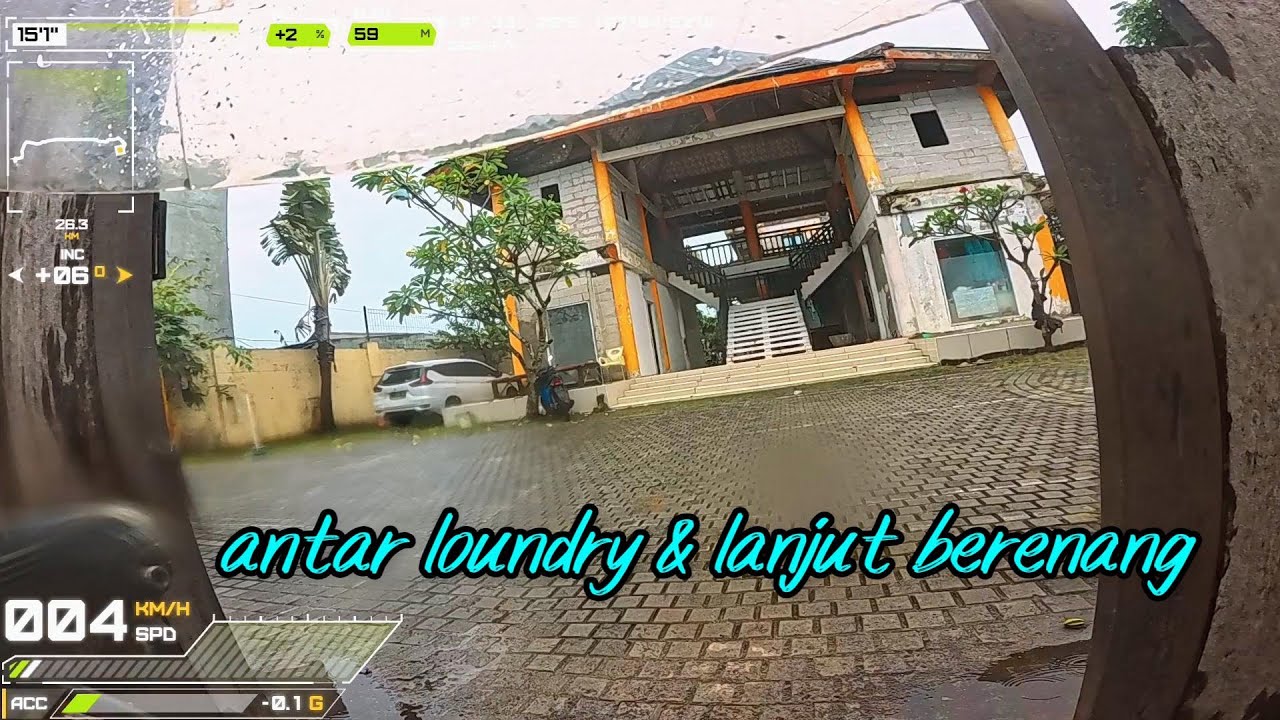 Rainy Ride Day | Antar Jemput Laundry & Lanjut Berenang di Cisauk | Vlog 260111