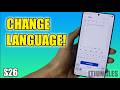 How to Switch Keyboard Language on Samsung Galaxy S26/S26+/Ultra