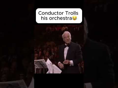 Victor Borge TROLLS His Orchestra During A Concert