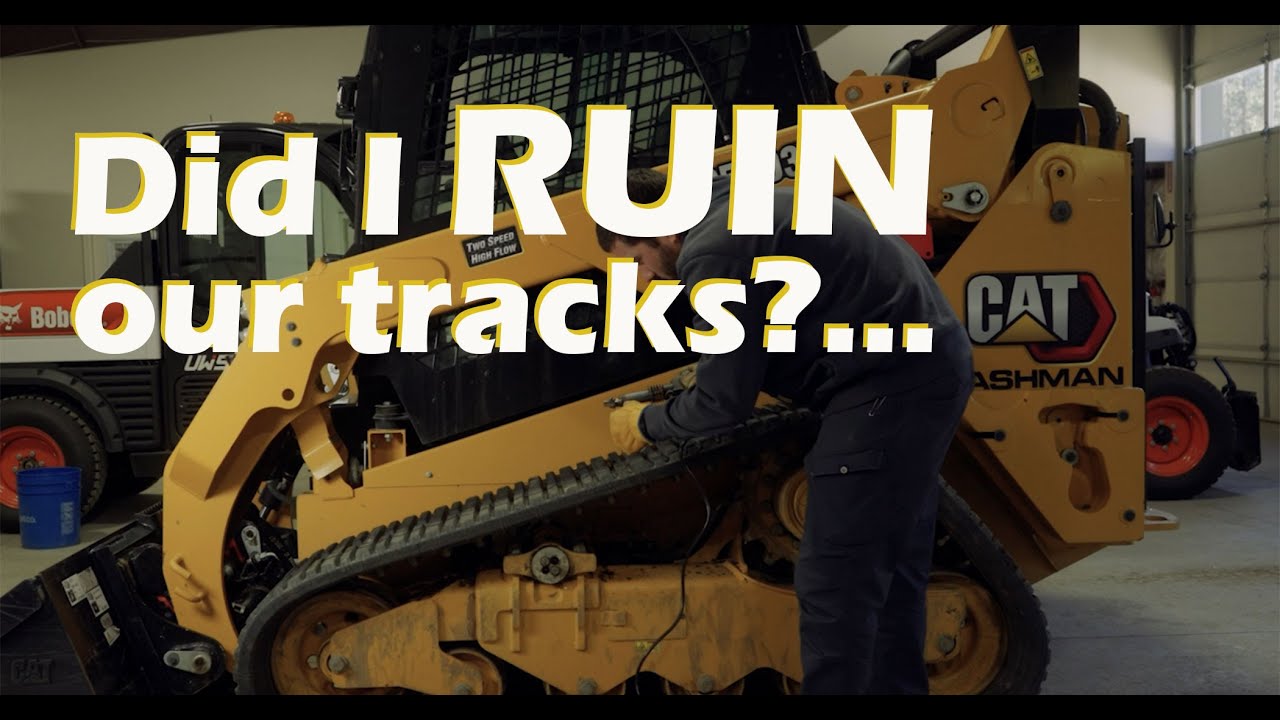 Cutting new grooves in our CAT 259D3 skidsteer before winter hits.