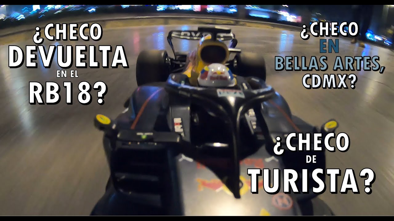¿Checo Peréz en Bellas artes?¿ manejo el RB18?.Radio control escala 1/12 