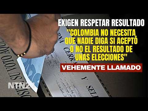 "Colombia doesn't need anyone to say whether they accept the election results or not"