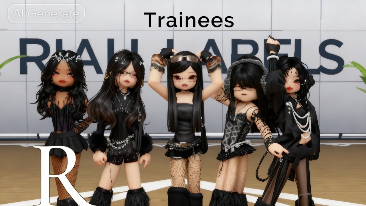 2 Trainees | DANCE COVER BODY MEOVV🐈‍⬛️ KUV ROBLOX | RIAH Label.