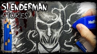 Slenderman - 3 Historias De Terror Creepypasta Dibujo