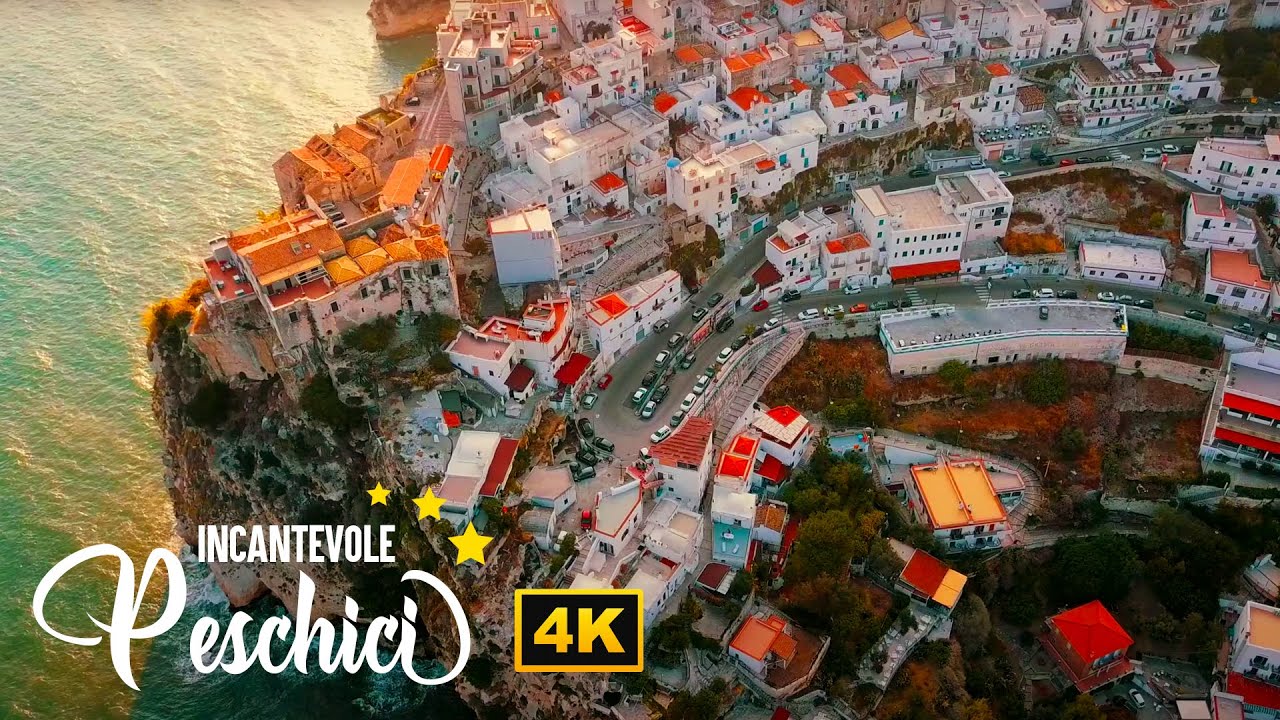 La stupenda Peschici in 4K vista da una nuova prospettiva Foggia  ペスキチ・フォッジャ 普通鱼类