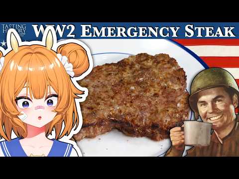 German Vtuber reacts to WW2 EMERGENCY STEAK | Tasting History Max Miller Reaction