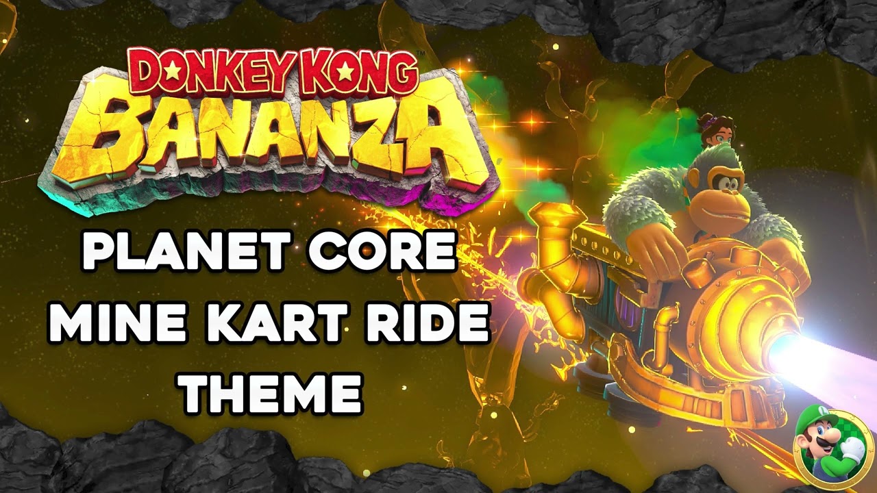 Donkey Kong Bananza OST - Planet Core: Mine Cart Ride Theme [HQ]