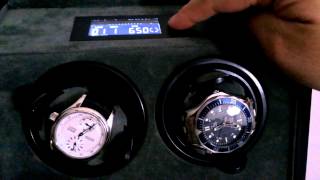Heiden vantage double watch winder overview LCD