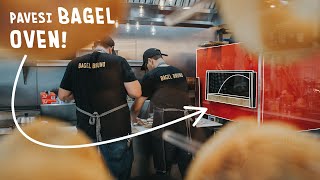 Brick Oven Bagels At Bagel Bruno