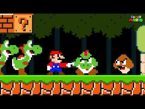 Super Mario Bros., But Everything Mario Touches Turns into Yoshi