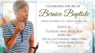 The Funeral Service of Bernice Baptiste
