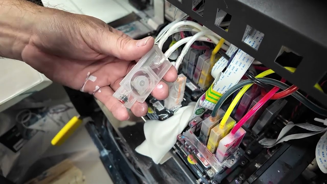 How to change dampers in a DTF printer - i3200 Heads