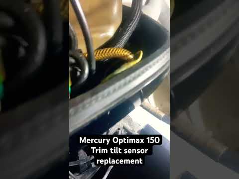 How to replace Mercury Optimax Trim tilt sensor replacement #boatrepair