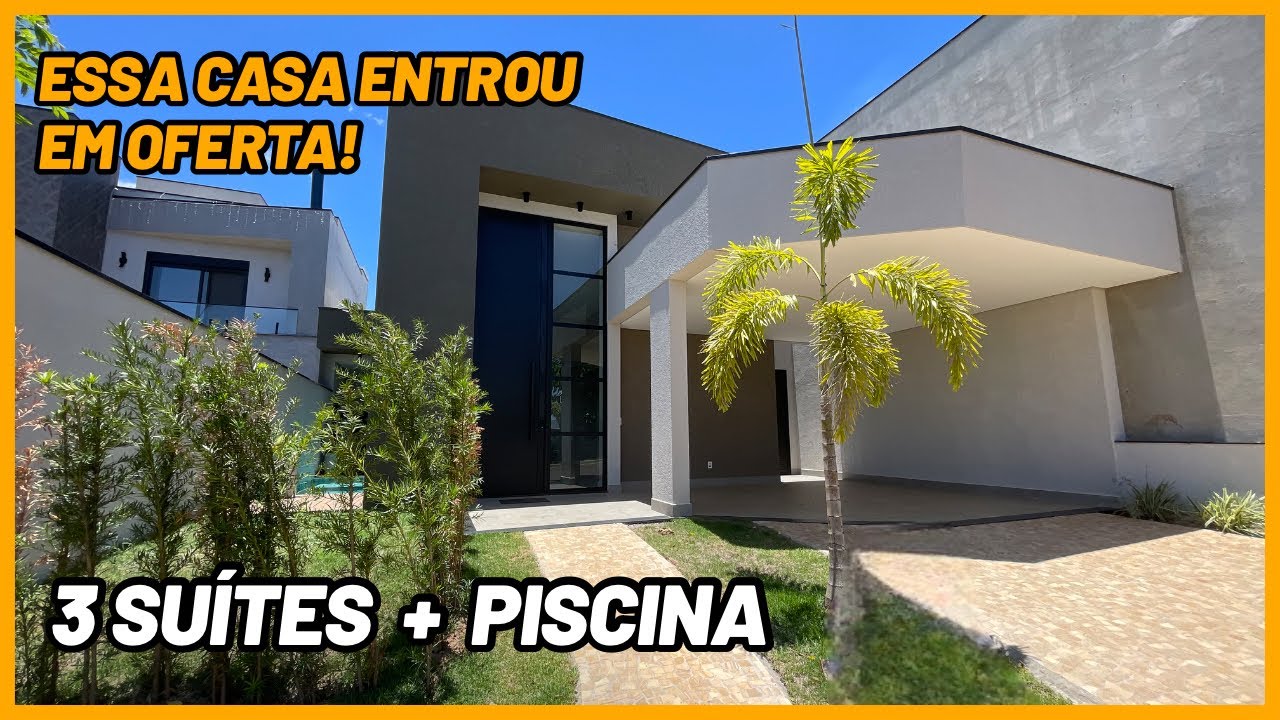 CAIU R$120 MIL! CASA TÉRREA MODERNA À VENDA EM PAULÍNIA-SP