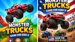 Monster Trucks Game for Kids 3 🚚💥#gaming  screenshot 1