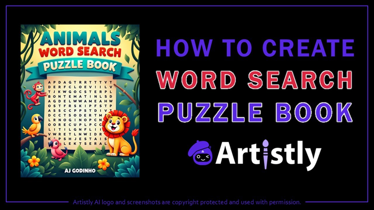 Как создавать книги-головоломки с поиском слов с помощью художественно оформленного ИИ