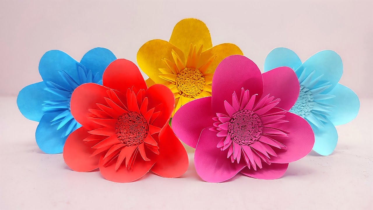 Beautiful Paper Flower Making Ideas DIY Paper Flowers Easy Handmade
