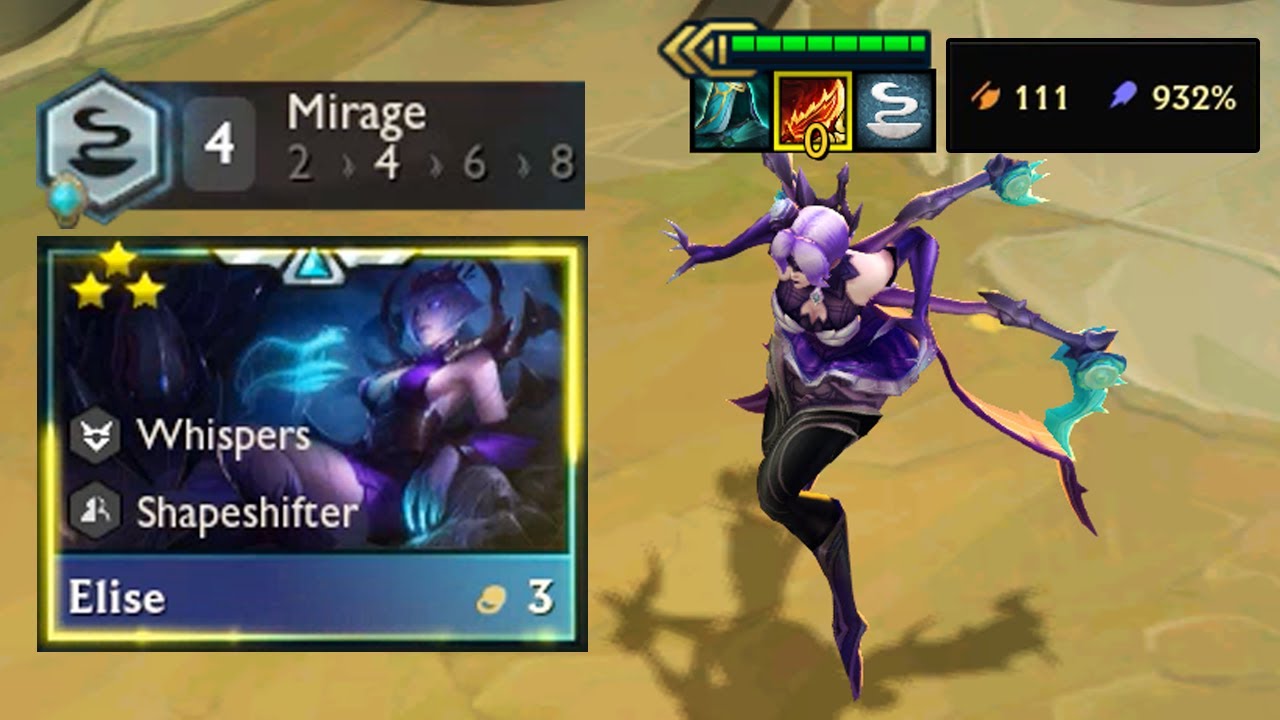 ELISE HUYỄN LONG + ÁM LONG SIÊU BUFF DAME 1 CẠP 1 MẠNG CARRY CỰC KHỎE | DTCL MÙA 7