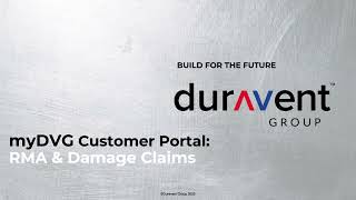 myDVG Customer Portal: RMA & Damage Claims