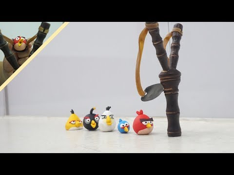 [clay tutorial]Making and shooting Angry Birds with sling