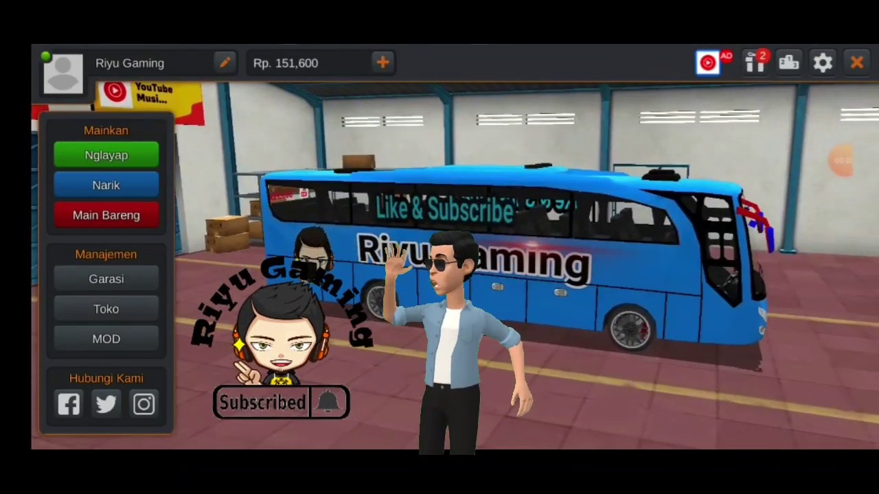Lagu tayo Bus simulator indonesia YouTube