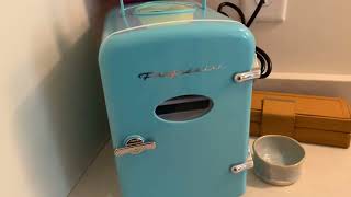 Frigidaire EFMIS175 Retro 9 Can Mini Personal Fridge Portable Cooler for Car, Office, Bedroom, Dorm