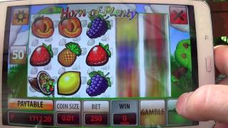 Horn of Plenty FREE MOBILE and Online Slot Games Play Review screenshot 5