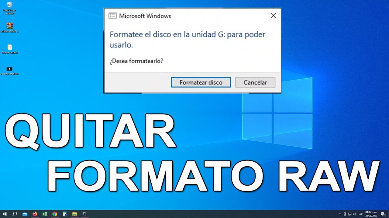 Recuperar archivos de Disco duro o USB que pide formatear la unidad