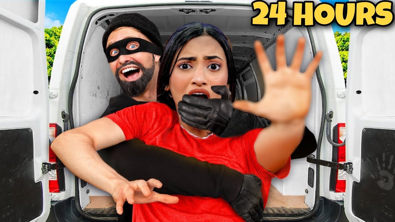 I GOT KIDNAPPED For 24 Hours Challenge *she had no Idea* 😭| SAMREEN ALI