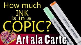 How Much INK is There Copic Sketch VS Ciao