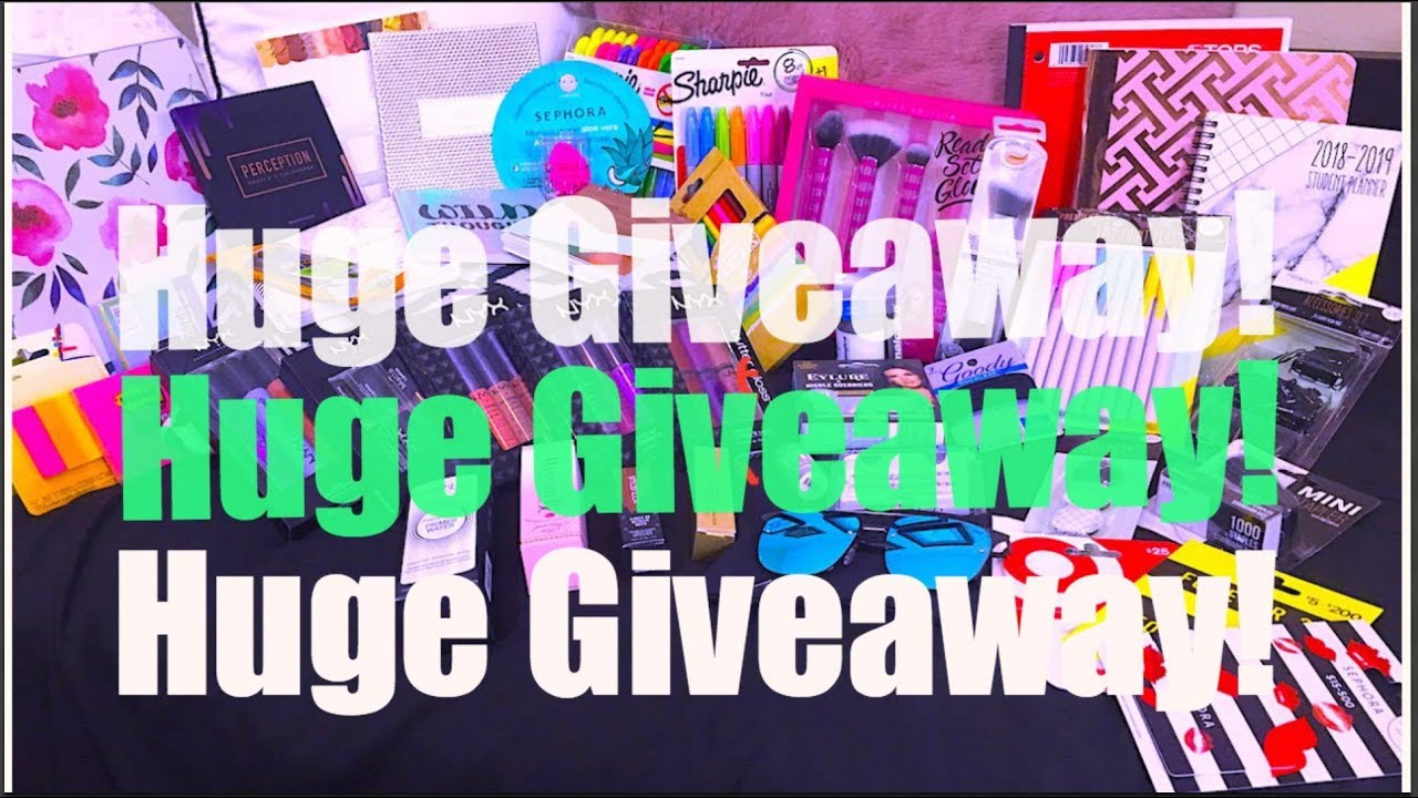 HUGE BACK TO SCHOOL GIVEAWAY (INTERNATIONAL)  | MAKEUP, SCHOOL SUPPLIES & MORE |SamsRack - CLOSED