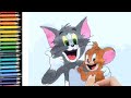 Tom and Jerry Drawing Coloring video for toddlers/easy step by step drawings #kidssong