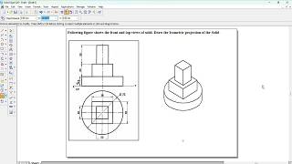 ISO Metric Projections_ Solid Edge Tutorials_ Example 15_Front and Top views are given