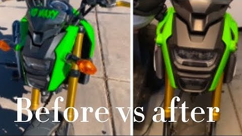 Honda grom flush mount turn signal install