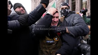 Counter-protesters force pardoned Jan. 6th rioter to leave conservative rally in Minneapolis